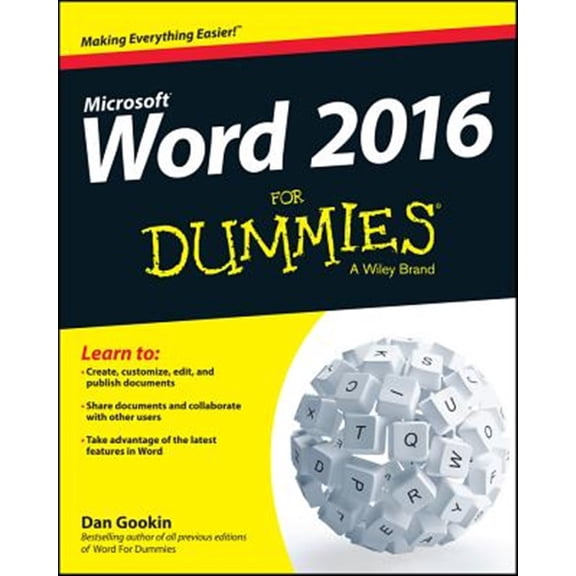 Pre-Owned Word 2016 for Dummies (Paperback) 1119076897 9781119076896