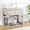 Gray, variant on Dog Crate Furniture, Dog Kennel with 2 Drawers and Removable Cushion, Heavy-Duty Dog Cage Side End Table, Wooden Dog House with Side Door for Large Medium Dogs, Chew-Resistant