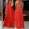 thumbnail image 2 of QHFBli Backless Dresses for Women Open Back Halter Maxi Dress Sleeveless Long Lounge Dress Spring Lounge Dresses, 2 of 5
