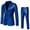 Blue, variant on COM1950s Coats for Men, Suits for Men, Men Shiny Nightclub Button Pocket Beaded Suit Long Sleeved Hatless Casual Coat, Coat for Men, Long Coat Men, Suit for Men, Men's Long Coat, Long Coats for Men