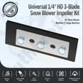 thumbnail image 3 of Snow Blower Impeller Modification Kit 1 4 Inch 4 Blade Universal for Modifies 2 Stage Machine, 3 of 7