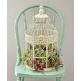 thumbnail image 4 of 22 Inch Antique White Decorative French Style Steel Bird Cage, 4 of 4