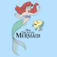 thumbnail image 2 of Men's The Little Mermaid Distressed Ariel and Flounder Friends Graphic T-Shirt, 2 of 4
