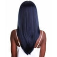 thumbnail image 4 of LUXLUXE Kiya Straight 22 Inch Long 4X4 Hand-Tied Lace Front Wig, Good Heat Resistant Fiber, Blue and Black Blend, 4 of 8