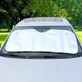 thumbnail image 5 of Car Windshield Sunshade - Foldable Reflective Sun Visor for Auto Front Window, Keeps Car Cool, Blocks UV Rays, Easy Storage (51.2" x 23.6" / 55.1" x 27.6"), 5 of 8