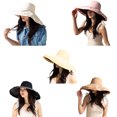 thumbnail image 5 of Floppy Hat Wide Brim - Solid Color Sun Protection Fisherman Cap Summer Beach Hat, 5 of 5