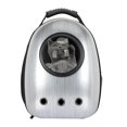 thumbnail image 3 of portátil para mascotas, cápsula , bolsa de viaje con burbujas para gato - plata Sunnimix Transportín de viaje para mascotas, 3 of 7