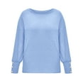 thumbnail image 3 of Jiyugala Women's Sweaters Pullover Plus Size Loose Casual Tops, 3 of 8
