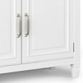 thumbnail image 2 of Connaught 40 inch Wide Solid Wood Traditional Entryway Storage Cabinet in White, 2 of 10