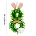 thumbnail image 3 of Adornos de Pascua Corona con orejas de conejo Adorno para ventana Coronas decorativas festivas para colocar delante de la puerta Decoración para crear un ambiente festivo., 3 of 7