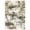 Brown, variant on Geetinfly 6 x 9 ft Polyester Imitation Blue Rectangular Hallway Bathroom Entryway Kitchen Office Foldable Abstract Printed Modern Washable Area Rug