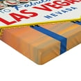 thumbnail image 2 of Ambesonne USA Fitted Sheet, Fabulous Las Vegas Nevada, Queen Size, Multicolor, 2 of 3
