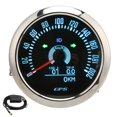 thumbnail image 1 of 85mm GPS Speedometer with Turn Signal Light 0200KM/H Adjustable 7 Color Backlit for Car RV ShipBlack, 1 of 5