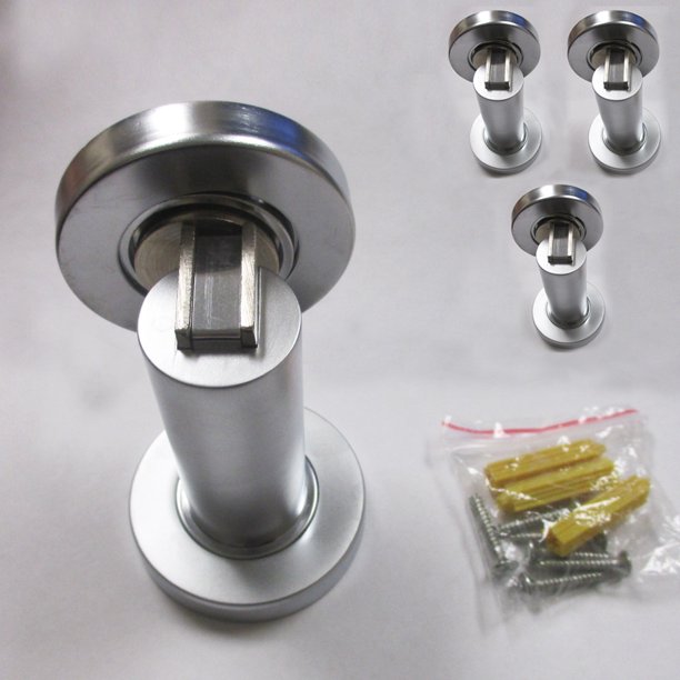 4 Door Holder Stopper Doorstop Wall Guard Safety Flat Catch
