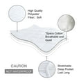 JML Quilted Fitted Mattress Pad Cover (Queen) Diamond Mattress