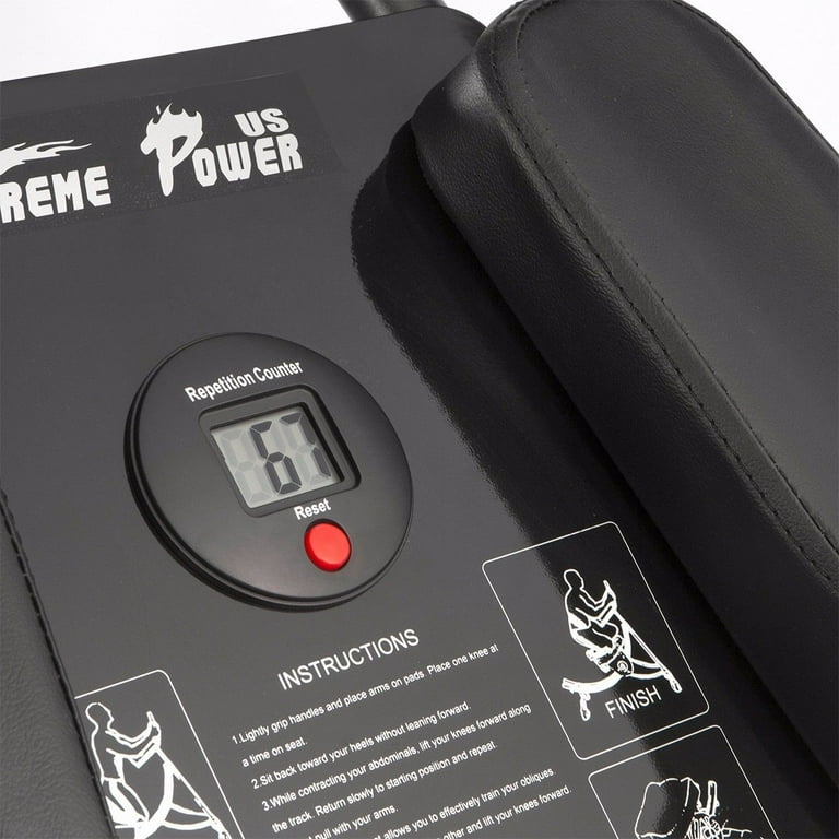 Xtremepowerus abs abdominal exercise machine crunch coaster fitness body muscle work new arrivals
