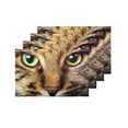 thumbnail image 4 of MKHERT Close-Up Portrait of White Siberian Cat Kitten Face Placemats Table Mats for Dining Room Kitchen Table Decoration 12x18 inch,Set of 4, 4 of 4
