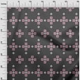 thumbnail image 3 of oneOone Cotton Flex Gray Fabric Geometric Fair Isle Pattern Craft Projects Decor Fabric Printed By The Yard 40 Inch Wide, 3 of 4