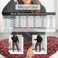 thumbnail image 3 of Musefolio Women Plus Size Casual Two-Piece Set - Long Sleeve Nightgown Set - Casual Clothing - Pullover Round Neck "Good night" Heart Print Relaxed And Cozy Matching Set Fall/Winter Set 1X - 5X, 3 of 7