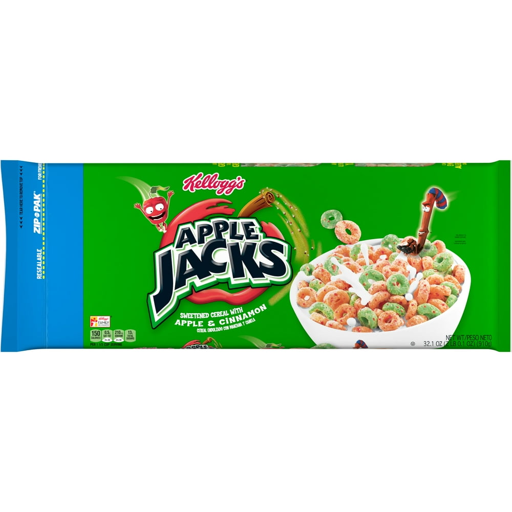 Kellogg's Apple Jacks, Breakfast Cereal, Original, 32.1 Oz Walmart
