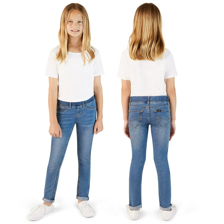 Lee Kid's Super Soft Convertible Pull On Skinny Jeans for Girls