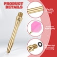 thumbnail image 3 of Uxcell Aluminum Dart Shafts , 2BA Thread Dart Stems Replacement Accessories with Rubber Rings for Steel Tip Copper Tone 35mm, 3 of 5