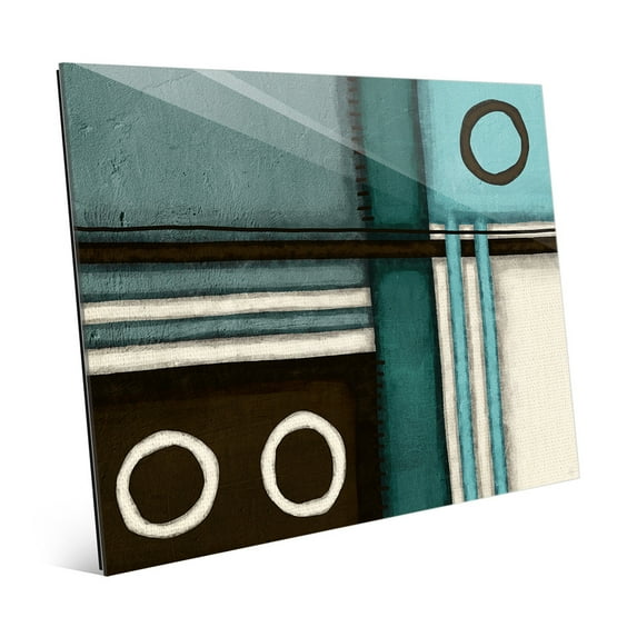 Compartmentalized Teal | 20" x 24" Acrylic Wall Art