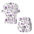thumbnail image 5 of Lsque Lavender Flowers Women's Short-Sleeved Pajama Set - 2 Piece Soft and Lightweight Sleepwear Set-Large, 5 of 9