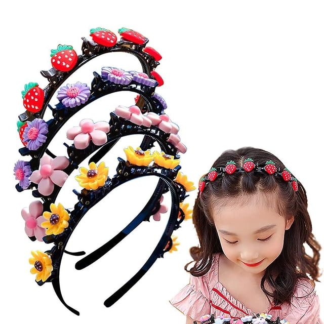 Horquilla de Peinado de princesa dulce YONGSHENG Diademas de Doble Capa con clips Trenza giratoria