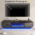 thumbnail image 5 of Blotout 70.9" Fireplace TV Stand with 40" Electric Fireplace, LED Lights, Storage Cabinet for TVs Up to 90", Modern Entertainment Center, 5 of 8