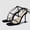 Black, variant on HSMQHJWE Sandals for Women Lace Up Heeled Sandals Square Flip Flop High Heels Strappy Party Shoes