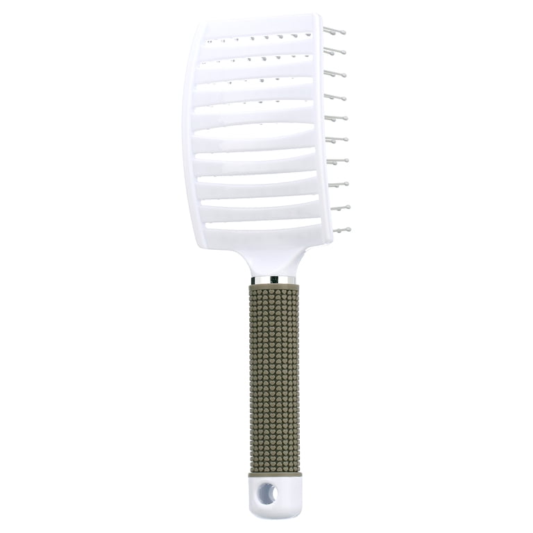 White Detangling Hair Brush - Women\'s Hair Accessory Black Detangle Brush & Detangler Hair Brushes | Walmart  main image 3