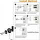 thumbnail image 4 of Paquete de 2 ganchos para toallas de baño, ganchos metálicos atornillables para abrigos, color negro mate (negro), 4 of 5