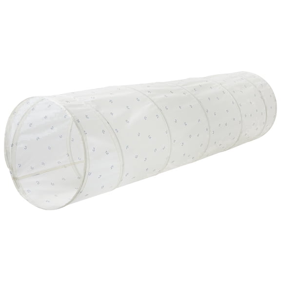 3 Sprouts Kids Play Tunnel with Eco-Friendly Recycled Fabric - Pop Up Play Tunnel - Blueberry Ivory