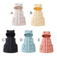 thumbnail image 3 of URMAGIC Toddler Girl and Boy Warm Puffer Vest Coat Water Resistant Sleeveless hooded Jacket, 3 of 5
