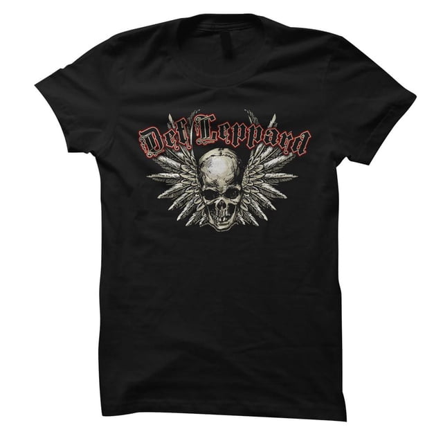 Def Leppard T-Shirt Noir pour Femme Defleppard 2TG