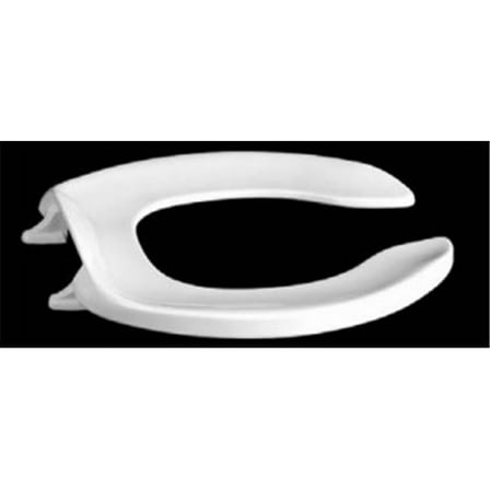 White Commerical Plastic Toilet Seat with zinc plated check hinge