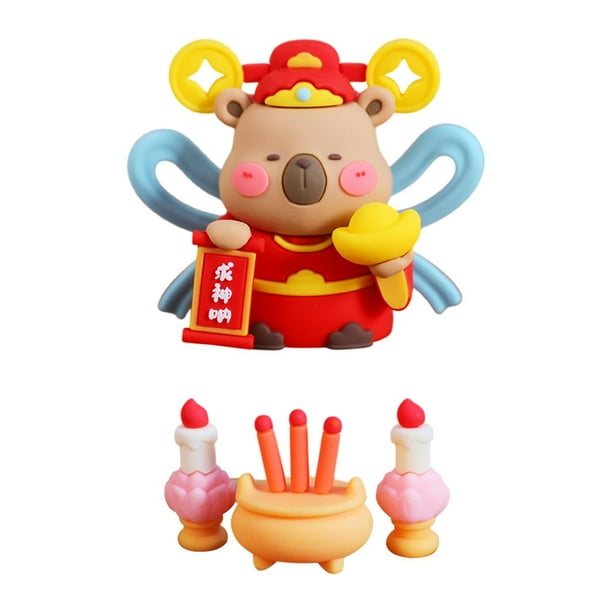 Figura decorativa del dios de la riqueza, estatua de dibujos animados, regalo de cumpleaños, adorno de mesa. Estilo B