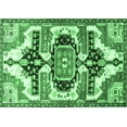 thumbnail image 1 of Ahgly Company Indoor Rectangle Persian Emerald Green Traditional Area Rugs, 8' x 12', 1 of 4