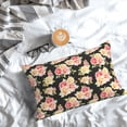 thumbnail image 5 of Pofeuu Rose Flowers Print Polyester Microfiber Plush Pillowcases, Super Soft and Cozy Pillow Case Covers with Envelop Closure（Pillow core not included）-14"x20", 5 of 6