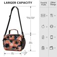 thumbnail image 3 of Insulated Lunch Bag 6L Leak-Proof Lunch Box with Shoulder Strap Multiple Pockets Lunch Tote Coral and Black Tie-dye Pattern, 3 of 9