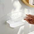 thumbnail image 1 of Wzzjkit Kitchen Rack, 3.3*3.5inch No Punch, Acrylic Plastic Dish, Soap, Sponge, Toiletry Container, Bathroom, Kitchen Accessories, Space Saving Shower Soap, Kitchen Racks and Shelves, 1 of 9