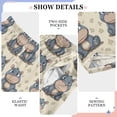 thumbnail image 4 of Wobogo Pygmy Hippo Mouton Long Pajama Pants Bottoms Soft Sleepwear with Pockets, 4 of 9