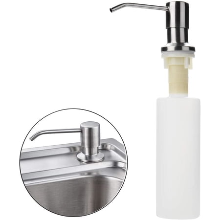 Built In Stainless Steel Sink Soap Dispenser Pump & PP Bottle, Kitchen ...
