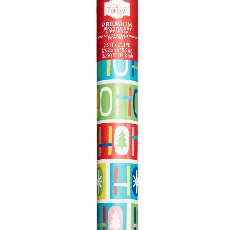 Ho Ho Ho Icon Type Premium Wrapping Paper, Christmas, 30,, 59% OFF