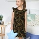 thumbnail image 4 of Balery Sea Turtle With Ocean Camisón de princesa para niñas, pijama de algodón con mangas abullonadas, suave y bonito.-Small, 4 of 6