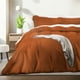 thumbnail image 1 of Juego de Funda para Edredon Duvet Dreamlab, Tamaño Matrimonial, Color Naranja Quemado, 3 Piezas, 1 of 9