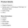 thumbnail image 3 of LesserEvil Organic Popcorn, Variety Pack, 0.65 oz, 28 ct  14-Himalayan Pink Salt, 14-Himalayan Gold, 3 of 3