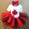 thumbnail image 3 of Disfraz de Lady Bug para niña camiseta, , diadema, semana del libro, vestido elegante Colcomx Traje de señora Bug de las muchachas, 3 of 8
