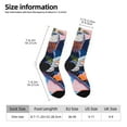 thumbnail image 2 of JUNZAN Colorful Sushi Food Art Mens Funny Socks for Men Women Colorful Fun Novelty Crew Patterned Socks, 2 of 6